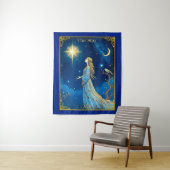 Tarot Kaart Illustratie, De Ster Wandkleed (In situ)