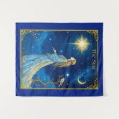 Tarot Kaart Illustratie, De Ster Wandkleed (Voorkant (horizontaal))