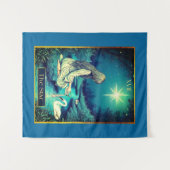 Tarot Kaart Illustratie, De Ster Wandkleed (Voorkant (horizontaal))
