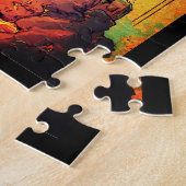 Tarot Kaart Illustratie, De Toren Legpuzzel (Zijkant)