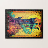Tarot Kaart Illustratie, De Toren Legpuzzel (Horizontaal)