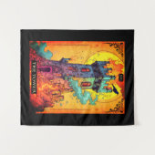 Tarot Kaart Illustratie, De Toren Wandkleed (Voorkant (horizontaal))