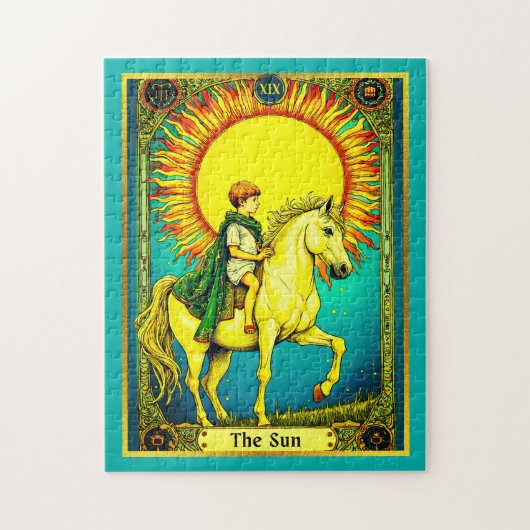 Tarot Kaart Illustratie, De Zon Legpuzzel (Verticaal)