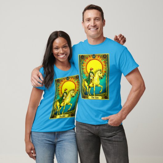Tarot Kaart Illustratie, De Zon T-shirt (Unisex)
