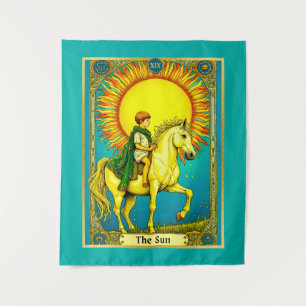 Tarot Kaart Illustratie, De Zon Wandkleed