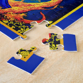 Tarot Kaart Illustratie, Koningin van toverstokken Legpuzzel (Zijkant)