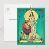 Tarot Kaart Illustratie, Sterkte (Voorkant / Achterkant)