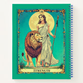 Tarot Kaart Illustratie, Sterkte Dagboek Notitieboek (Achterkant)