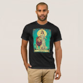 Tarot Kaart Illustratie, Sterkte T-shirt (Voorkant volledig)