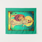 Tarot Kaart Illustratie, Sterkte Wandkleed (Voorkant (horizontaal))