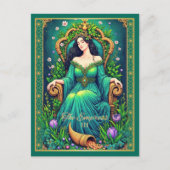 Tarot Kaart Illustration, De Keizerin (Voorkant)
