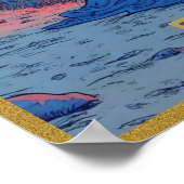 Tarot Kaart Illustration, De kluizenaar Poster (Hoek)