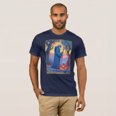 Tarot Kaart Illustration, De kluizenaar T-shirt (Voorkant volledig)