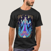 Tarot Kaart Illustration, De tovenaar T-shirt (Voorkant)