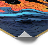 Tarot Kaart Illustration, De wagen Poster (Hoek)