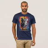 Tarot Kaart Illustration, De wagen T-shirt (Voorkant volledig)