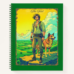 Tarot Kaart Illustration, Het Dwaze Tijdschrift Notitieboek