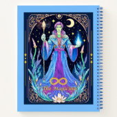 Tarot Kaart Illustration, Het Magische Tijdschrift Notitieboek (Achterkant)