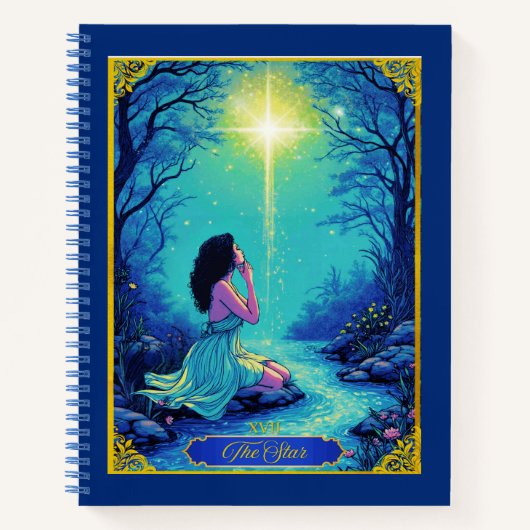 Tarot Kaart Illustration, The Star Journal Notitieboek (Voorkant)