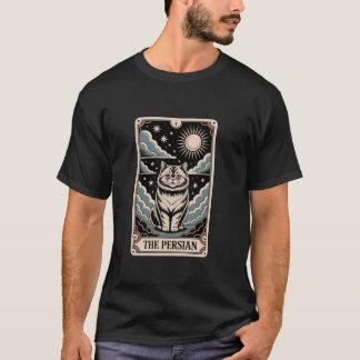 Tarot Kaart kat Halloween de Perzische T-shirt