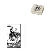 Tarot Kaart: Knight of Cups: gepersonaliseerde tek Rubberstempel (Gestempeld)