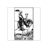 Tarot Kaart: Knight of Cups: gepersonaliseerde tek Rubberstempel (Afrduk)