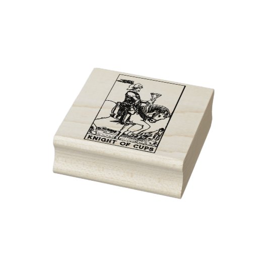 Tarot Kaart: Knight of Cups: gepersonaliseerde tek Rubberstempel (Stempel)