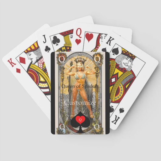 Tarot Kaart Koningin van Schoppen Thunder_Cove (Achterkant)
