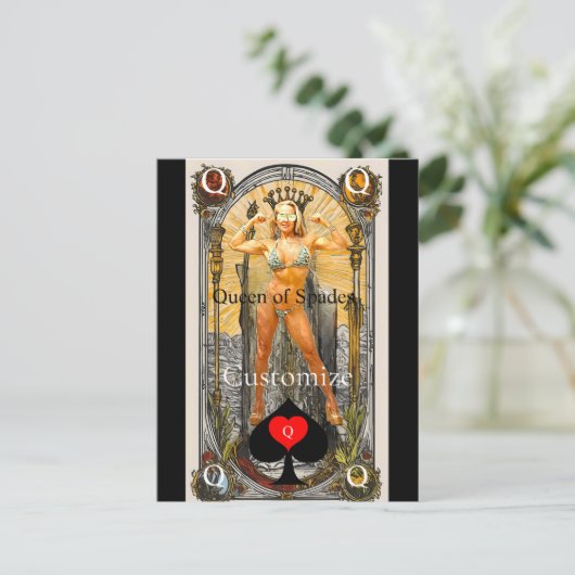Tarot Kaart Koningin van Schoppen Thunder_Cove (Staand voorkant)