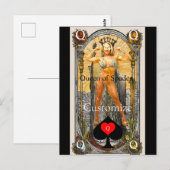 Tarot Kaart Koningin van Schoppen Thunder_Cove (Voorkant / Achterkant)