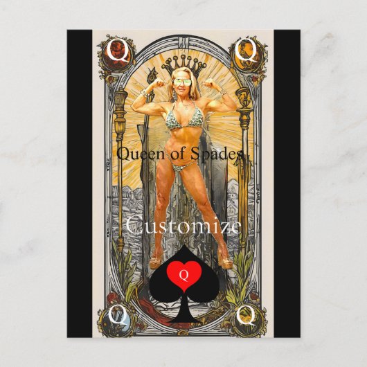 Tarot Kaart Koningin van Schoppen Thunder_Cove (Voorkant)