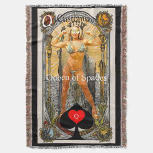 Tarot Kaart Koningin van Schoppen Thunder_Cove Deken