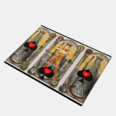 Tarot Kaart Koningin van Schoppen Thunder_Cove Deurmat (Schuin)