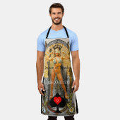 Tarot Kaart Koningin van Schoppen Thunder_Cove Schort (Gedragen)