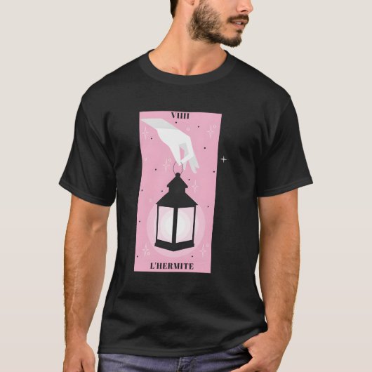 Tarot Kaart L'Hermit Occult T-shirt (Voorkant)