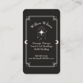 Tarot Kaart Massage Therapeut Visitekaartje (Achterkant)