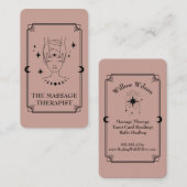 Tarot Kaart Massage Therapeut Visitekaartje (Voorkant / Achterkant)