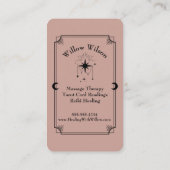 Tarot Kaart Massage Therapeut Visitekaartje (Achterkant)