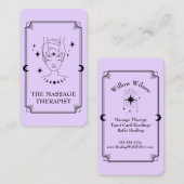 Tarot Kaart Massage Therapeut Visitekaartje (Voorkant / Achterkant)