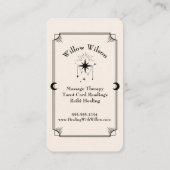 Tarot Kaart Massage Therapeut Visitekaartje (Achterkant)