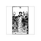 Tarot Kaart: Negen van munten: 9 van Pentacles Rubberstempel (Afrduk)