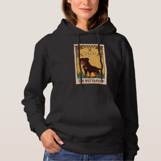 Tarot Kaart occult Magic Occultism Dog Rottweiler Hoodie