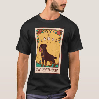 Tarot Kaart occult Magic Occultism Dog Rottweiler T-shirt