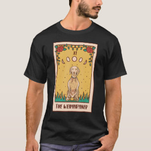 Tarot Kaart Occult Magic Occultism Dog Weimaraner T-shirt