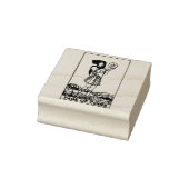 Tarot Kaart: Pagina van munten / Pentacles geperso Rubberstempel (Stempel)