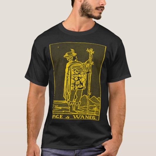 TAROT KAART PAGINA VAN WANDS T-SHIRT (Voorkant)