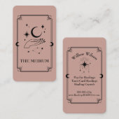 Tarot Kaart Psychic Medium Celestial Visitekaartje (Voorkant / Achterkant)