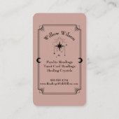 Tarot Kaart Psychic Medium Celestial Visitekaartje (Achterkant)