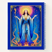 Tarot Kaart, Queen of Wands Journal Notitieboek (Achterkant)