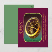 Tarot Kaart - Rad van Fortuin (Voorkant / Achterkant)